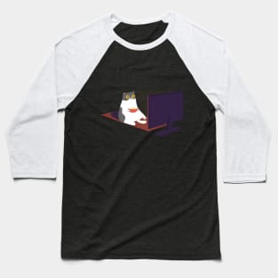 Catflix and Chill Baseball T-Shirt